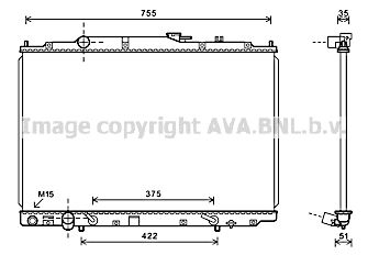 AVA QUALITY COOLING Радиатор, охлаждение двигателя HD2252